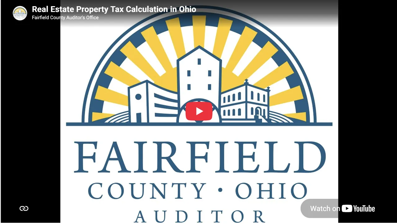 Watch the Real Estate Property Tax Calculation in Ohio video on YouTube